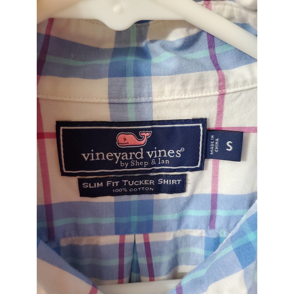 Vineyard Vines Plaid Button Down, Small - image 3